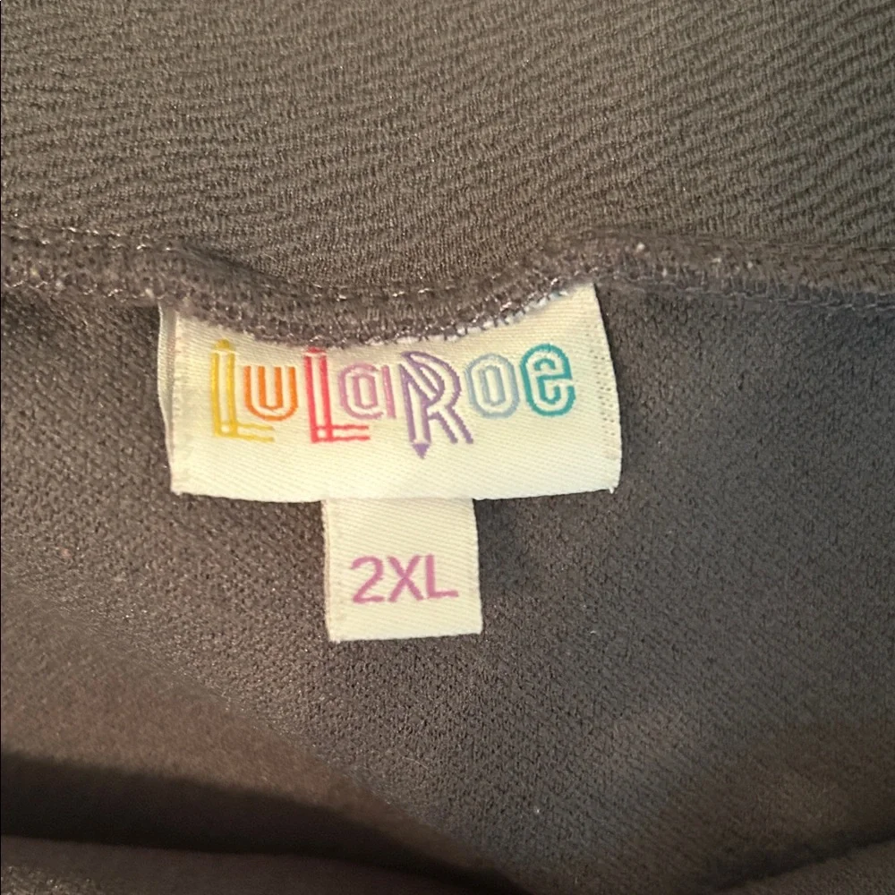 LuLaRoe Gray and Black Pencil Skirt